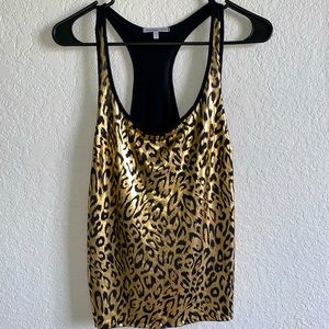 Gold and Black Charlotte Russe Tank Top